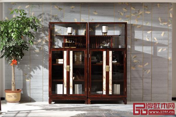  恒達(dá)木業(yè)黑酸枝（闊葉黃檀）“品韻”系列功能柜