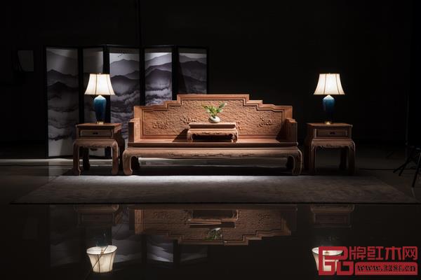 中山市金隆紅木家具有限公司《百福雕祥云八寶沙發(fā)》 中山市金隆紅木家具有限公司《百福雕祥云八寶沙發(fā)》