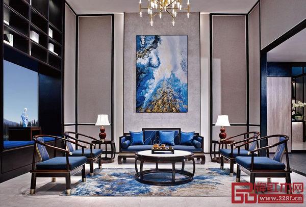 戴為尤品《藍山系列》斬獲深圳家具展家居設計領域專業(yè)獎“金汐獎”