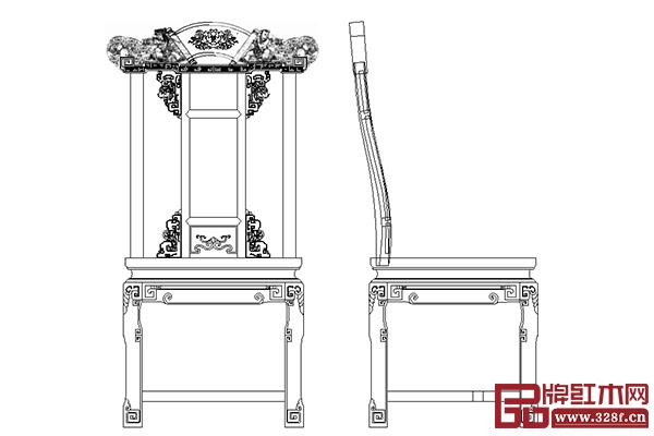 御乾堂紅木私人訂制餐椅設(shè)計(jì)圖