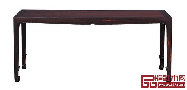 魯班木藝大紅酸枝宋式卷珠足畫桌 魯班木藝大紅酸枝宋式卷珠足畫桌