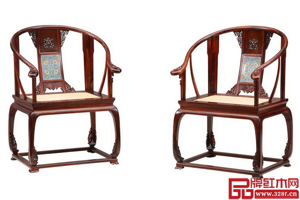 大家之家明式家具作品——鑲嵌絲琺瑯皇宮椅 大家之家明式家具作品——鑲嵌絲琺瑯皇宮椅