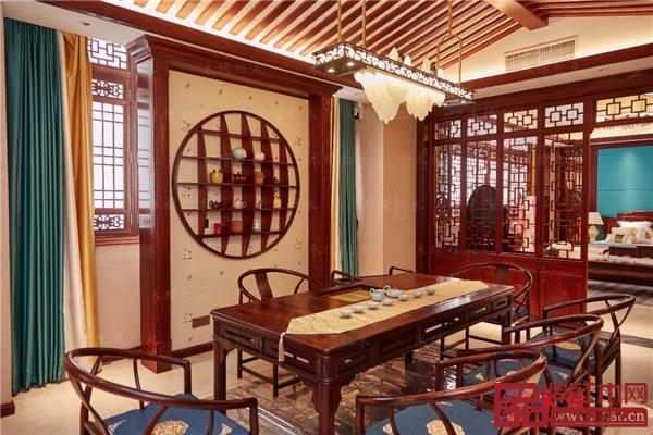 木緣紅木高端私人定制樣板間——茶廳空間一角 木緣紅木高端私人定制樣板間——茶廳空間一角