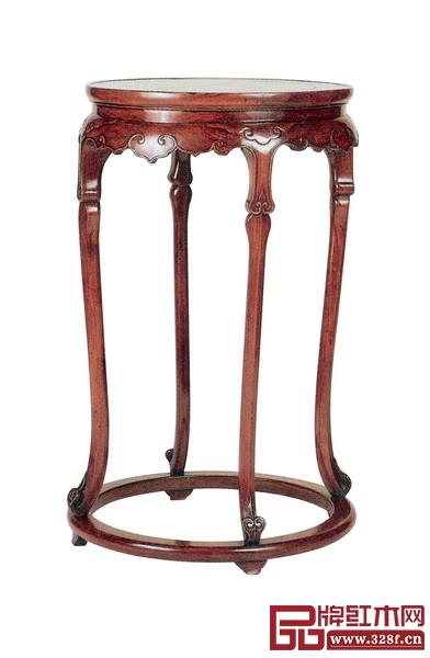 黃花梨四足圓香幾 黃花梨四足圓香幾