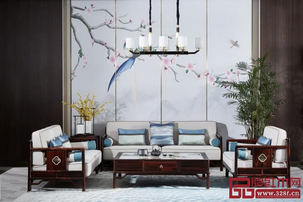 水墨山水闊葉黃檀新品沙發(fā) 水墨山水闊葉黃檀新品沙發(fā)