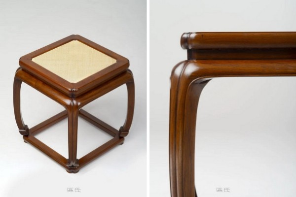 鼓腿彭牙式方凳 鼓腿彭牙式方凳