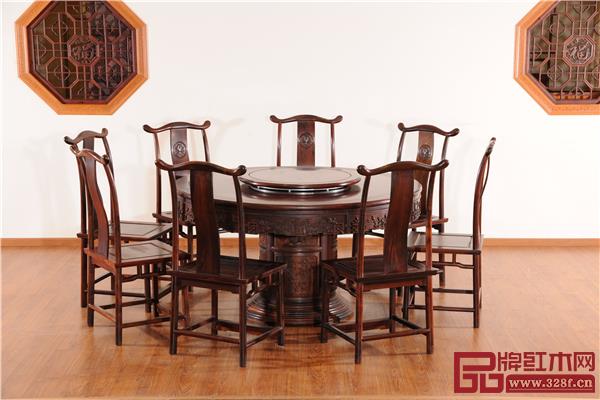萬盛宇紅木:紅酸枝富貴圓臺 萬盛宇紅木:紅酸枝富貴圓臺