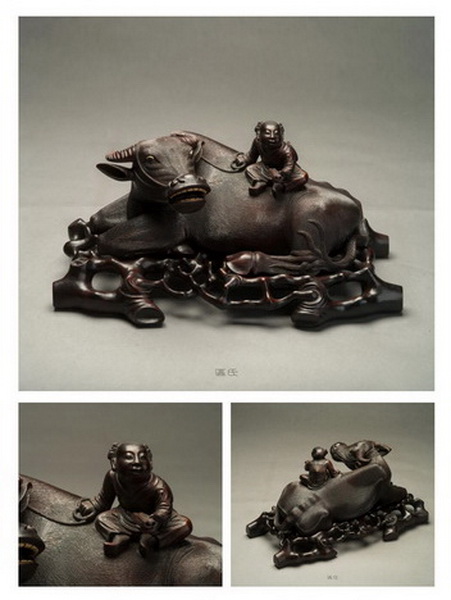 區(qū)氏家具 童子牧牛 小葉紫檀 長:45cm 寬:25cm 高:24cm The lad cattle Zitan 區(qū)氏家具 童子牧牛 小葉紫檀 長:45cm 寬:25cm 高:24cm The lad cattle Zitan