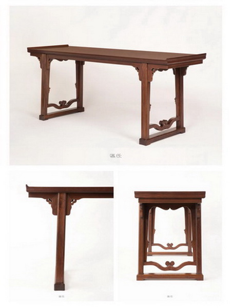 區(qū)氏家具 夾頭榫帶托泥翹頭案 鐵梨木 長:193cm 寬:60cm 高:83cm A Lignumvitae Become warped head case 區(qū)氏家具 夾頭榫帶托泥翹頭案 鐵梨木 長:193cm 寬:60cm 高:83cm A Lignumvitae Become warped head case