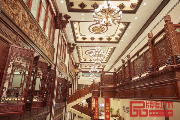 國方家居2000㎡中式原木整裝樣板間 國方家居2000㎡中式原木整裝樣板間