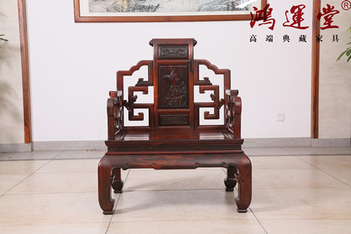 鴻運(yùn)堂講紅木：霸氣內(nèi)斂的卷書椅