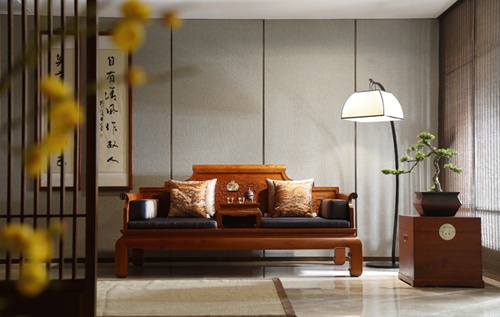 國壽紅木《玉如意羅漢床》 國壽紅木《玉如意羅漢床》