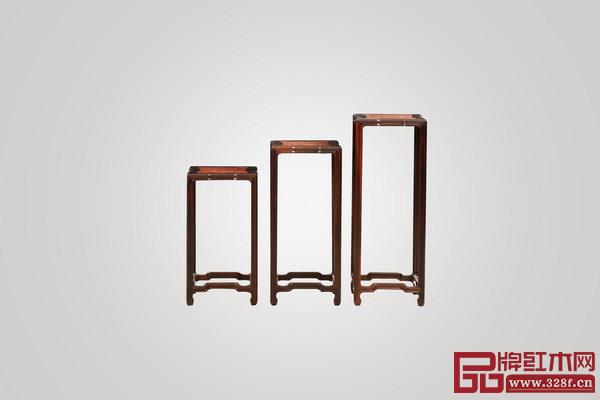 波記家具《鑲櫻木步步高花幾3件套》 波記家具《鑲櫻木步步高花幾3件套》