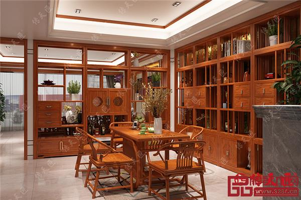 傳天匠紅木茶室定制