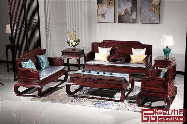 喜迎紅紅木:絨毛黃檀沙發(fā) 喜迎紅紅木:絨毛黃檀沙發(fā)