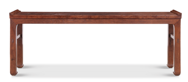 LOT 6372 明末清初 黃花梨獨板面羅鍋棖翹頭供桌 長 242.5cm?寬 52.5cm?髙 92.8cm LOT 6372 明末清初 黃花梨獨板面羅鍋棖翹頭供桌 長 242.5cm?寬 52.5cm?髙 92.8cm