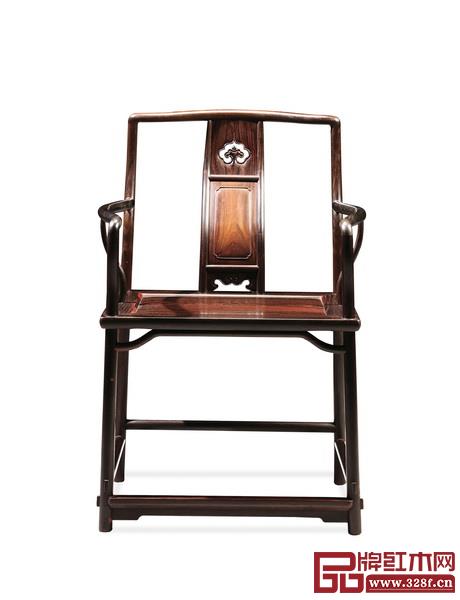 魯班木藝《背板云紋開光南官帽椅》 魯班木藝《背板云紋開光南官帽椅》