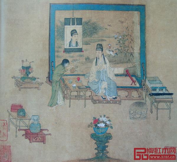 仇英的《臨宋人畫(huà)軸》