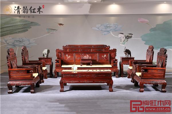 清韻紅木：財源沙發(fā)