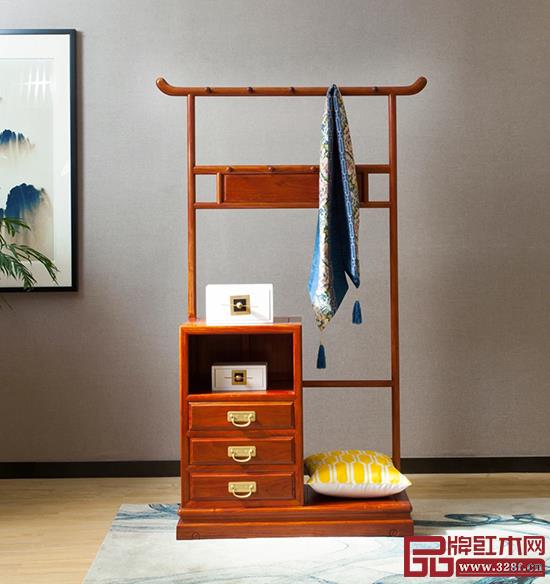 中信紅木前言系列《如意衣帽架》(大果紫檀) 中信紅木前言系列《如意衣帽架》(大果紫檀)