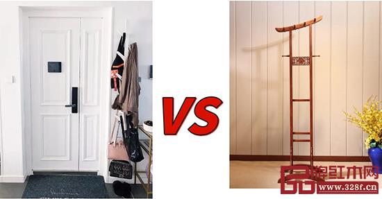 紅木衣帽架讓空間裝飾效果更加突出,右圖為中信紅木《普通衣架》(刺猬紫檀) 紅木衣帽架讓空間裝飾效果更加突出,右圖為中信紅木《普通衣架》(刺猬紫檀)