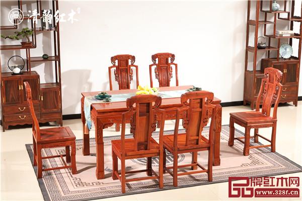 清韻紅木:西餐桌 清韻紅木:西餐桌