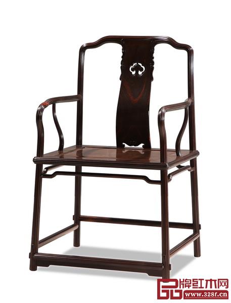  魯班木藝李愛金大師精品代表作《交趾黃檀梅花線南官帽椅》被廣東省博物館永久收藏