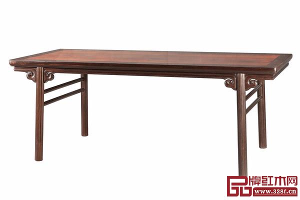 魯班木藝精品《梅花線云紋畫案》