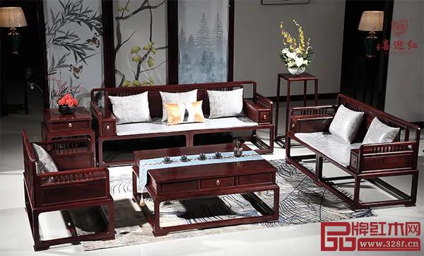 喜迎紅紅木：紅酸枝沙發(fā)