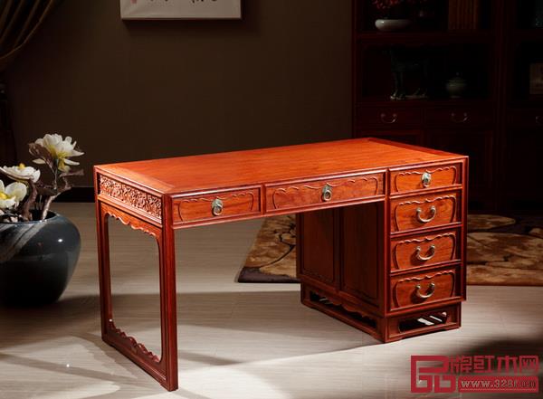 國壽紅木《唐風(fēng)書臺》 國壽紅木《唐風(fēng)書臺》