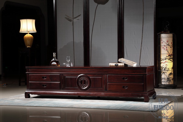 喜迎紅紅木——四門二抽電視柜 喜迎紅紅木——四門二抽電視柜