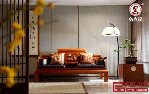 國(guó)壽紅木《玉如意羅漢床》 國(guó)壽紅木《玉如意羅漢床》