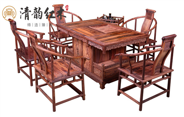 給您一張巴里黃檀茶臺(tái)：品香、品雅、品格調(diào)