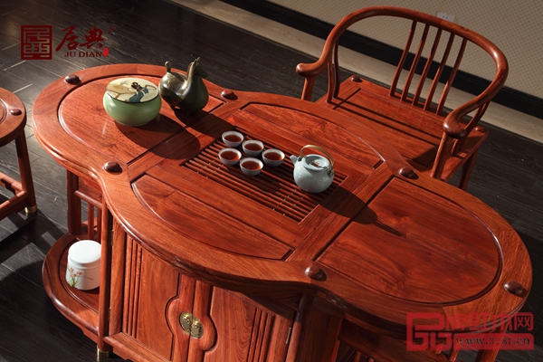 居典紅木《圓融茶臺》 居典紅木《圓融茶臺》