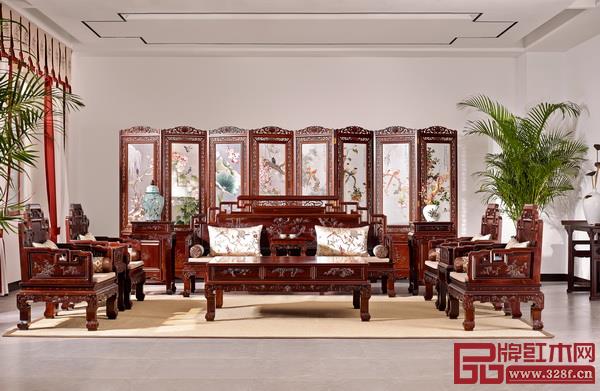 巧奪天工紅木《鳥語花香沙發(fā)》 巧奪天工紅木《鳥語花香沙發(fā)》