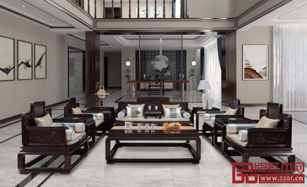 天勤紅木子品牌“勤源”條紋烏木家具《明式三圍沙發(fā)》 天勤紅木子品牌“勤源”條紋烏木家具《明式三圍沙發(fā)》