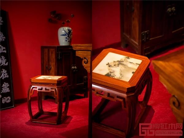 紅橋紅《仿故宮文竹方凳》 紅橋紅《仿故宮文竹方凳》