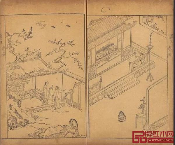 《綠窗女史》·【春睡】·三足燈架 《綠窗女史》·【春睡】·三足燈架