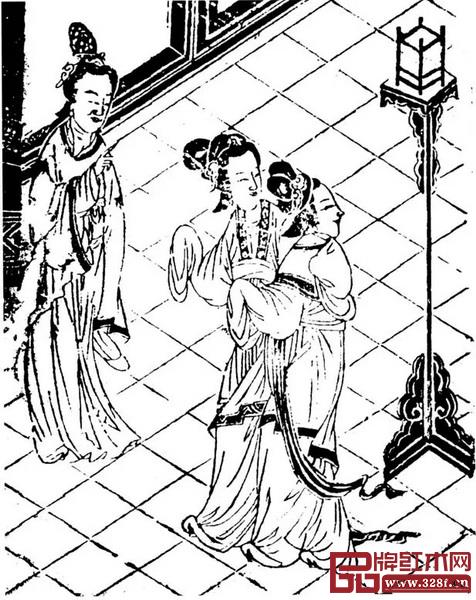 晚明《西游記》木刻插畫中的落地宮燈 晚明《西游記》木刻插畫中的落地宮燈