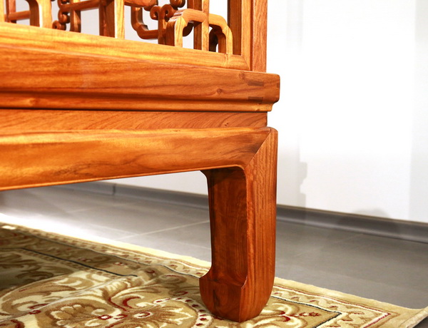 紅橋紅·架子床側面CAD示意圖