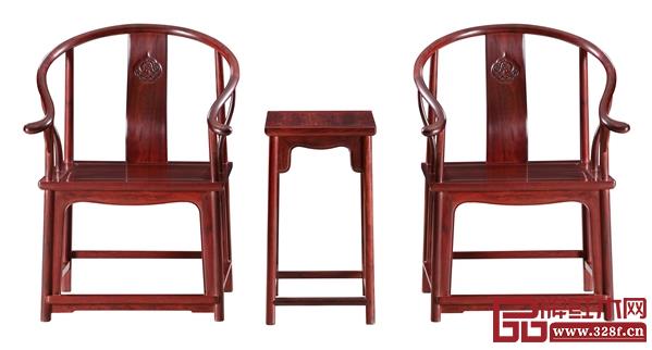 波記家具伍建波大師作品《小葉紫檀素板圈椅》 波記家具伍建波大師作品《小葉紫檀素板圈椅》