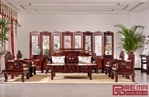 巧奪天工紅木《鳥語花香沙發(fā)》 巧奪天工紅木《鳥語花香沙發(fā)》