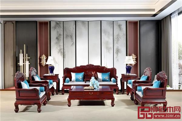 中信紅木——紅酸枝鴻庭沙發(fā)