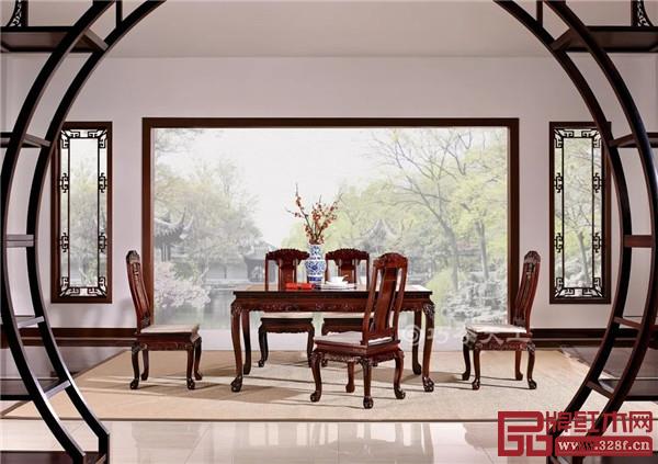 302雙獅迎福餐桌椅 302雙獅迎福餐桌椅