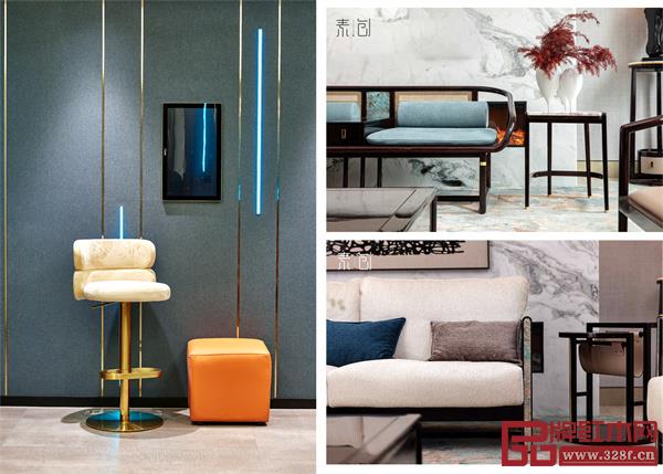 圖片來源:素創(chuàng)家居,多元材質(zhì)、色彩碰撞的輕奢家居 圖片來源:素創(chuàng)家居,多元材質(zhì)、色彩碰撞的輕奢家居