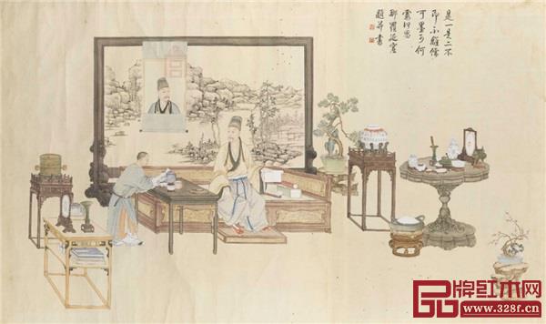 《清人畫弘歷是一是二圖軸》 北京故宮博物院藏品 《清人畫弘歷是一是二圖軸》 北京故宮博物院藏品