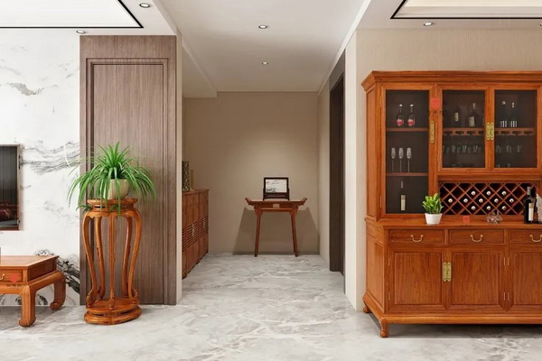 緬花大王紅橋紅講紅木：中式玄關(guān)，“藏”出來的含蓄內(nèi)斂之美！