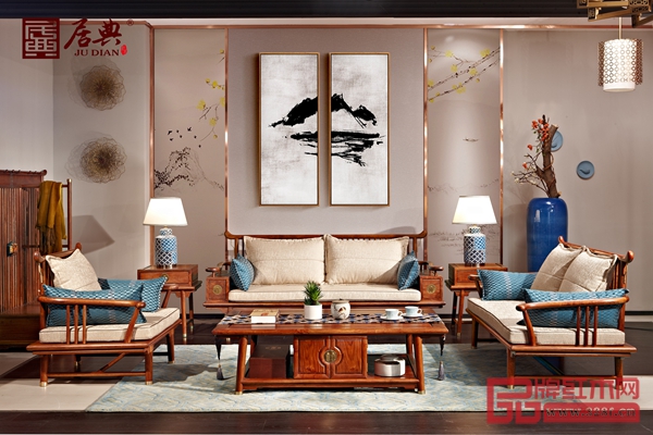 居典紅木刺猬紫檀新中式《圓融沙發(fā)》 居典紅木刺猬紫檀新中式《圓融沙發(fā)》