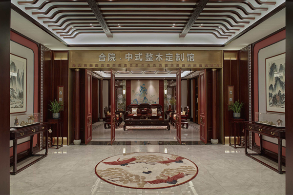 明堂紅木中式美學生活空間展廳“合院” 明堂紅木中式美學生活空間展廳“合院”