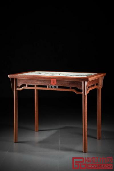 紅橋紅制/石面 107恭王府一腿三牙書桌